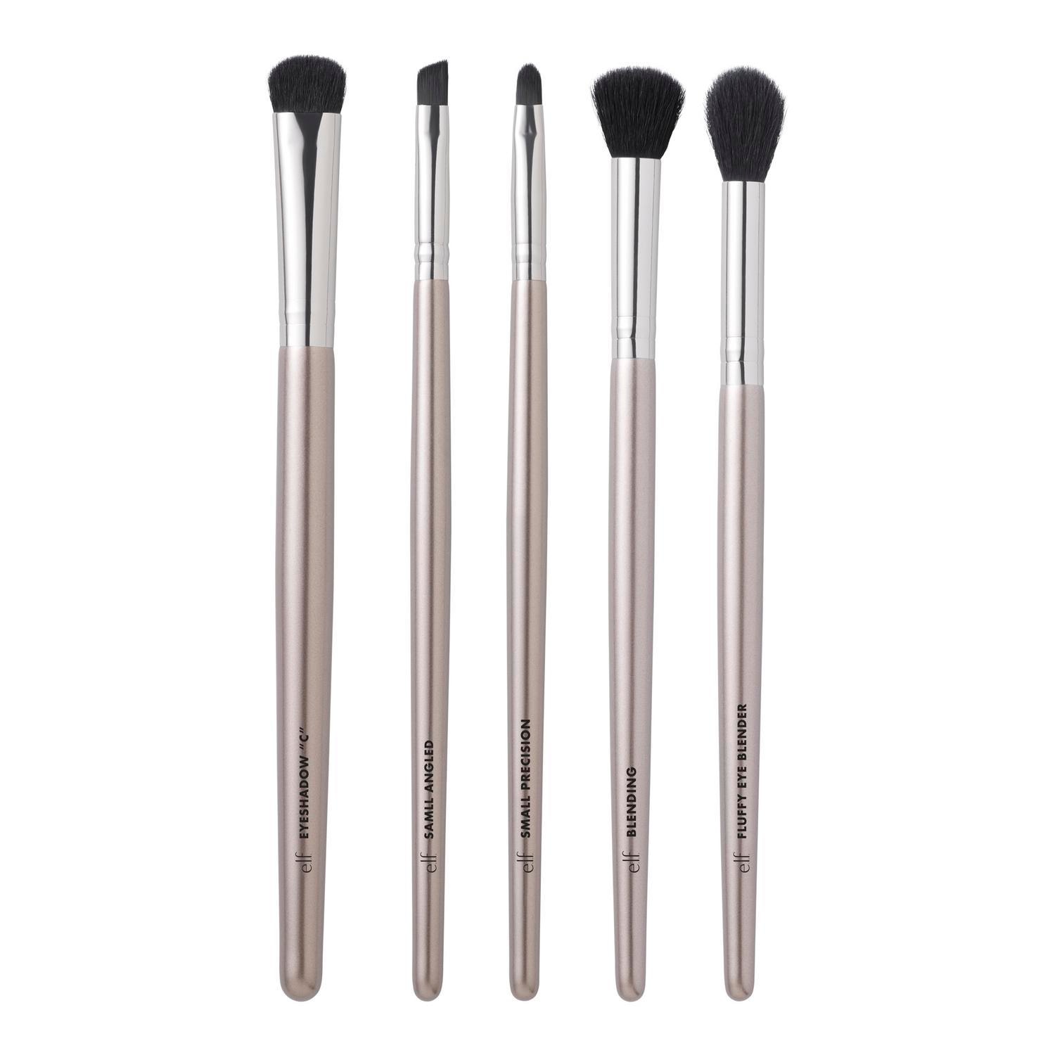 E.L.F. SMOKY EYE BRUSH KIT - 5 PIECE (JUEGO DE 5 BROCHAS DE MAQUILLAJE PARA OJOS AHUMADOS)